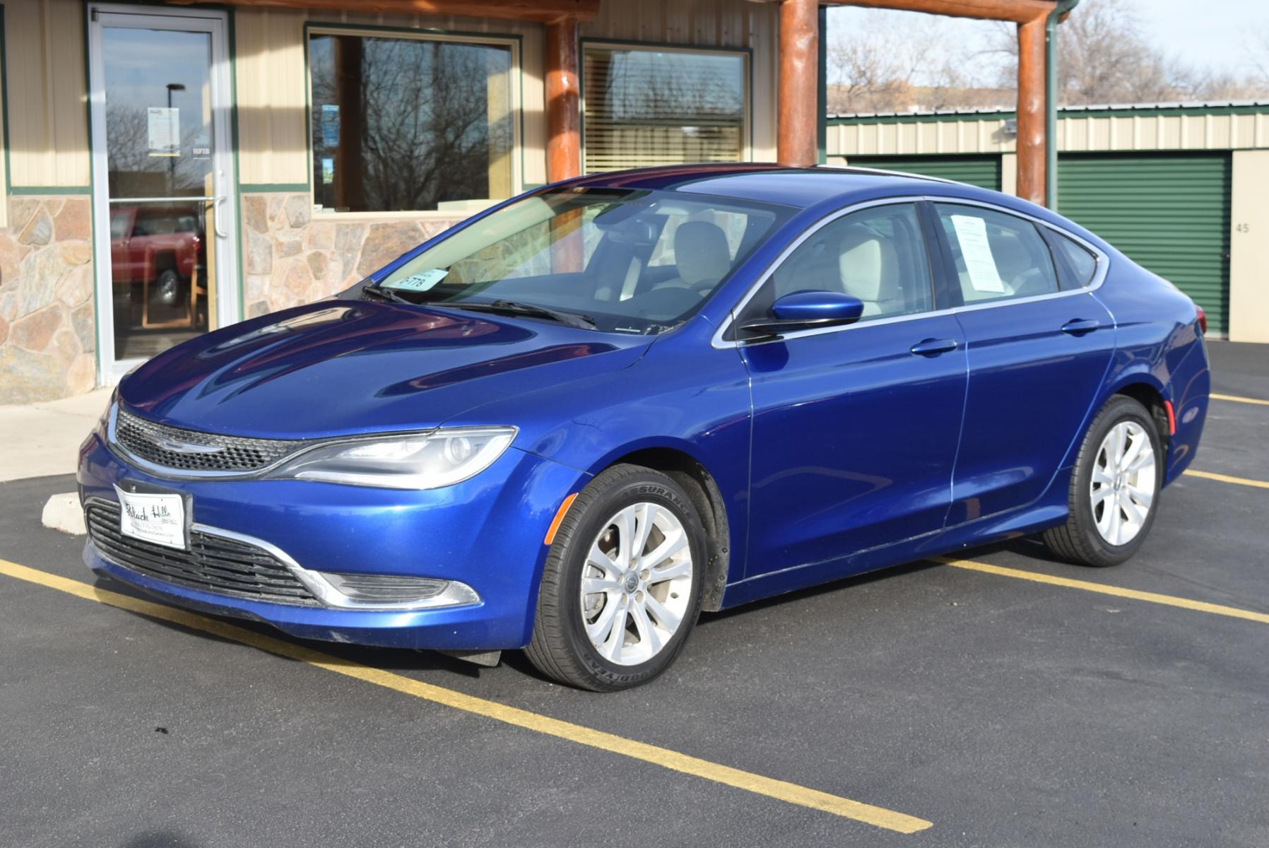 2016 Blue /Beige Chrysler 200 Limited (1C3CCCABXGN) with an 2.4L 4 Cyl Multiair engine, 9-Speed Automatic transmission, located at 1600 E Hwy 44, Rapid City, SD, 57703, (605) 716-7878, 44.070232, -103.171410 - Photo #2